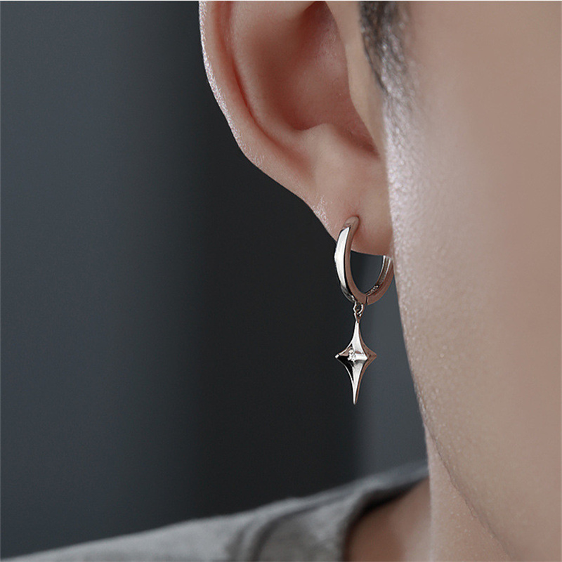 Men'S Accessories Drop Shipping - Classic Star Drop Earrings For Men