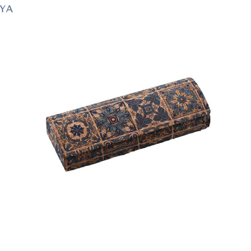 Men Accessories To Look Good - [Y]Natural Cork Glasses Case Hard Shell