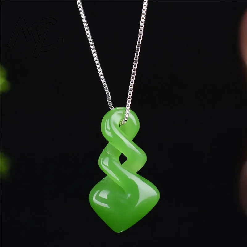 Men Accessories Hand - Natural Hetian Jade Green Colour Pendant