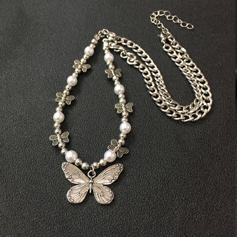 Men Accessories Aesthetic - Gothic Butterfly Pendant Necklace for Women