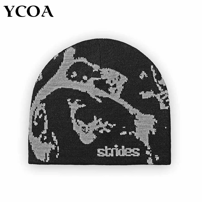 Men Accessories Aesthetic - Men Beanie Strides Splatter Beanie Korean