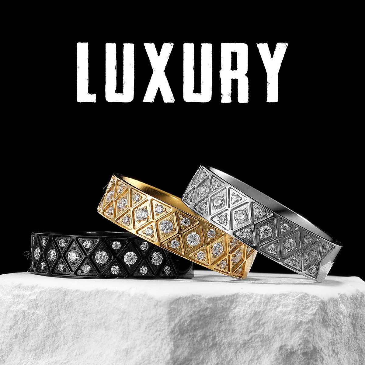 Men Accessories Aesthetic - Aesthetic Gemstone Couple Engagement Wedding Rings