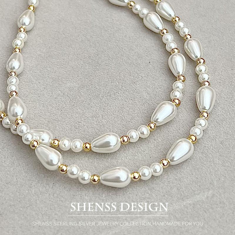 Men'S Accessories Drop Shipping - Elegant Imitation Pearl Water Drop necklace