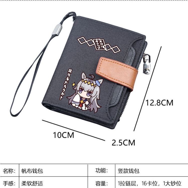 Men'S Accessories Wallet - Japanese Anime Little Kuri Hat Short