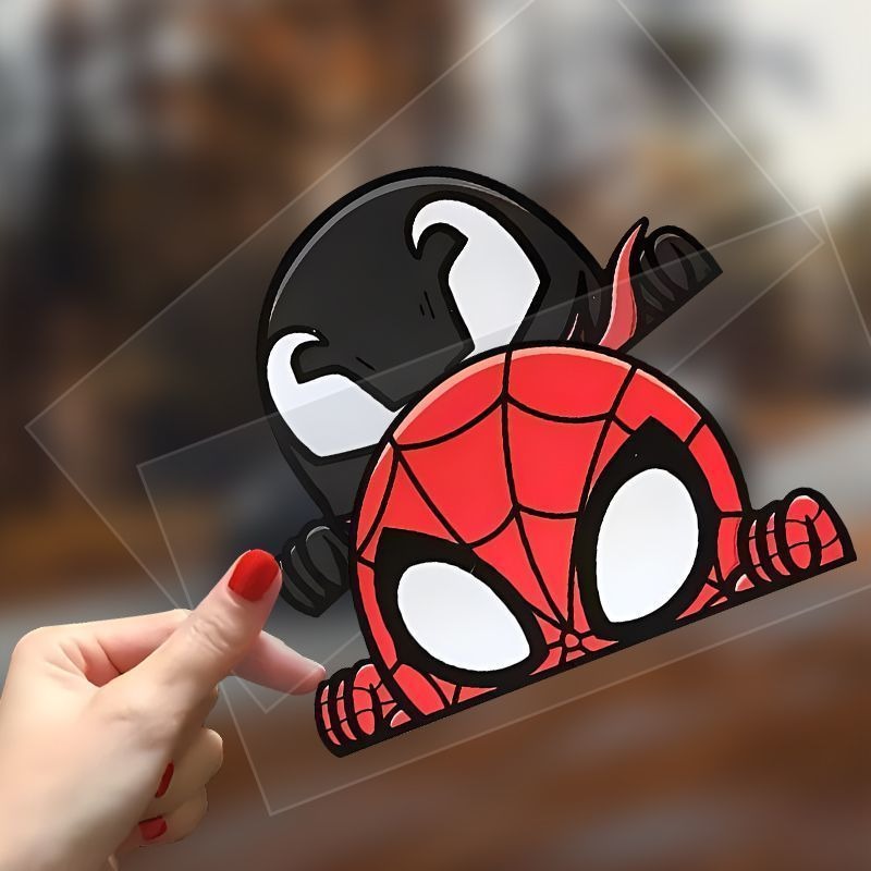 Men Accessories To Look Good - Marvel Spider Man Venom Cartoon Window
