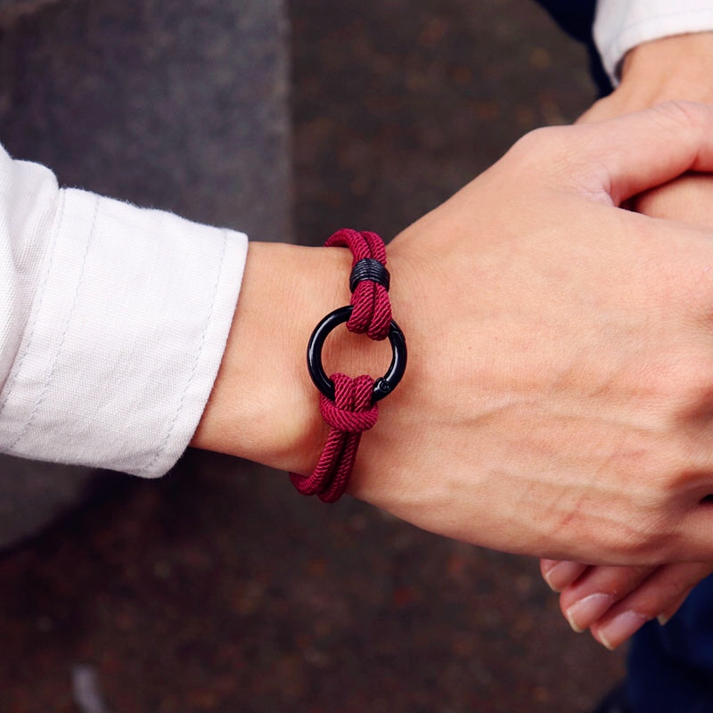 Men Accessories Ring And Bracelet - New Fahion Men Bracelet Rope Mountaineering