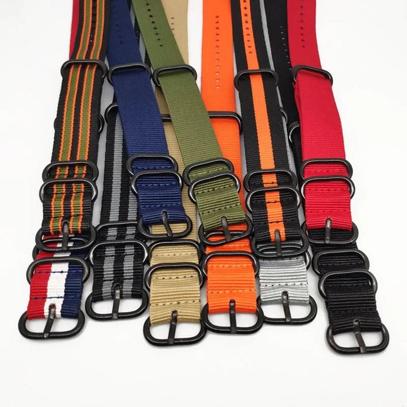 Men Accessories Ring And Bracelet - Heavy Duty Nylon Strap 20mm 22mm
