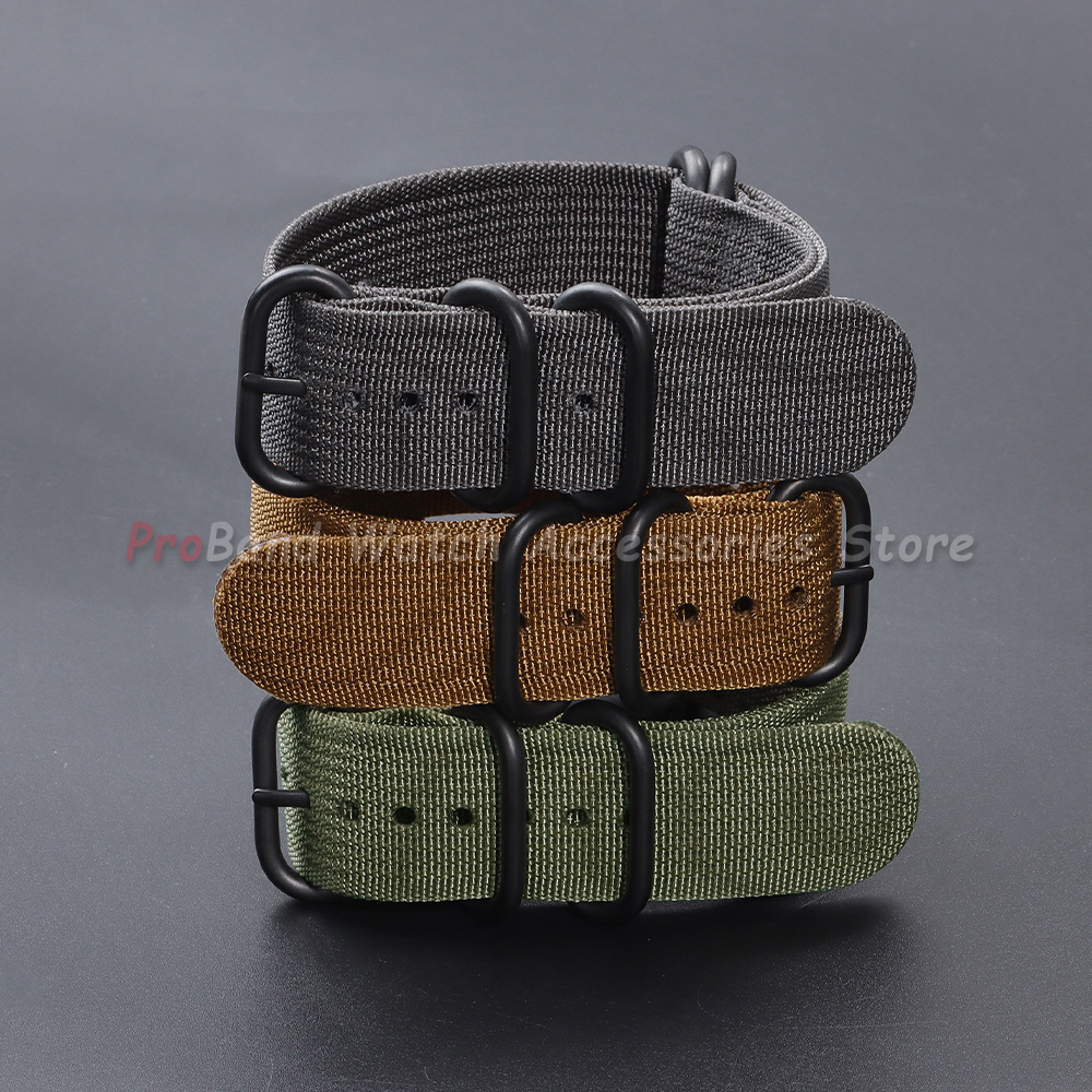 Watch Strap Nylon Silver Black - Men Accessories Ring And Bracelet recension och pris