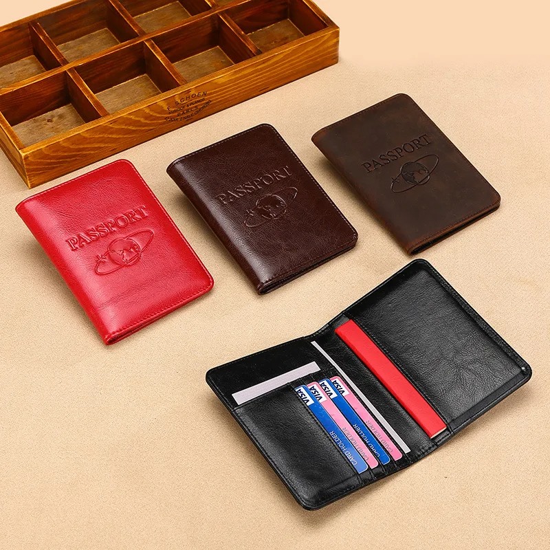 Unisex Genuine Leather Passpor - Men'S Accessories Wallet recension och pris