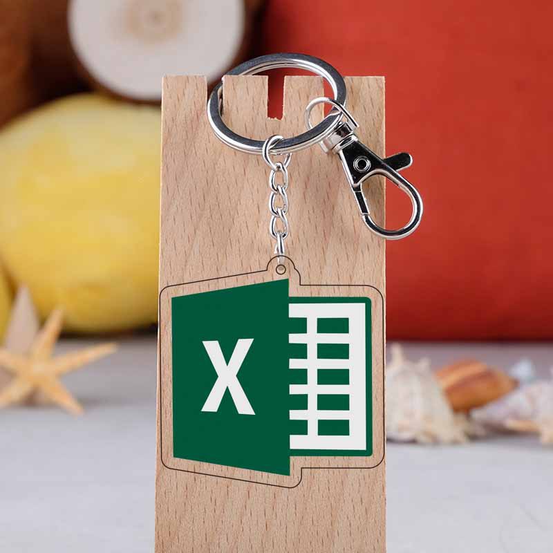 Cute Acrylic Software Icon Key - Men'S Accessories Office recension och pris