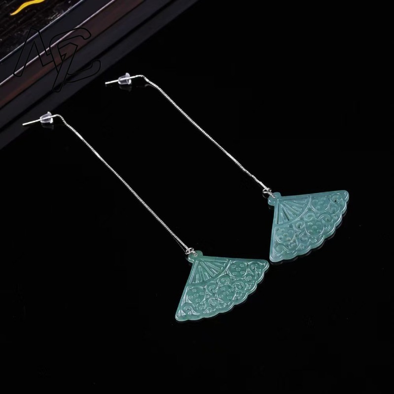 Natural Blue Water Emerald Jad - Men'S Accessories Drop Shipping recension och pris