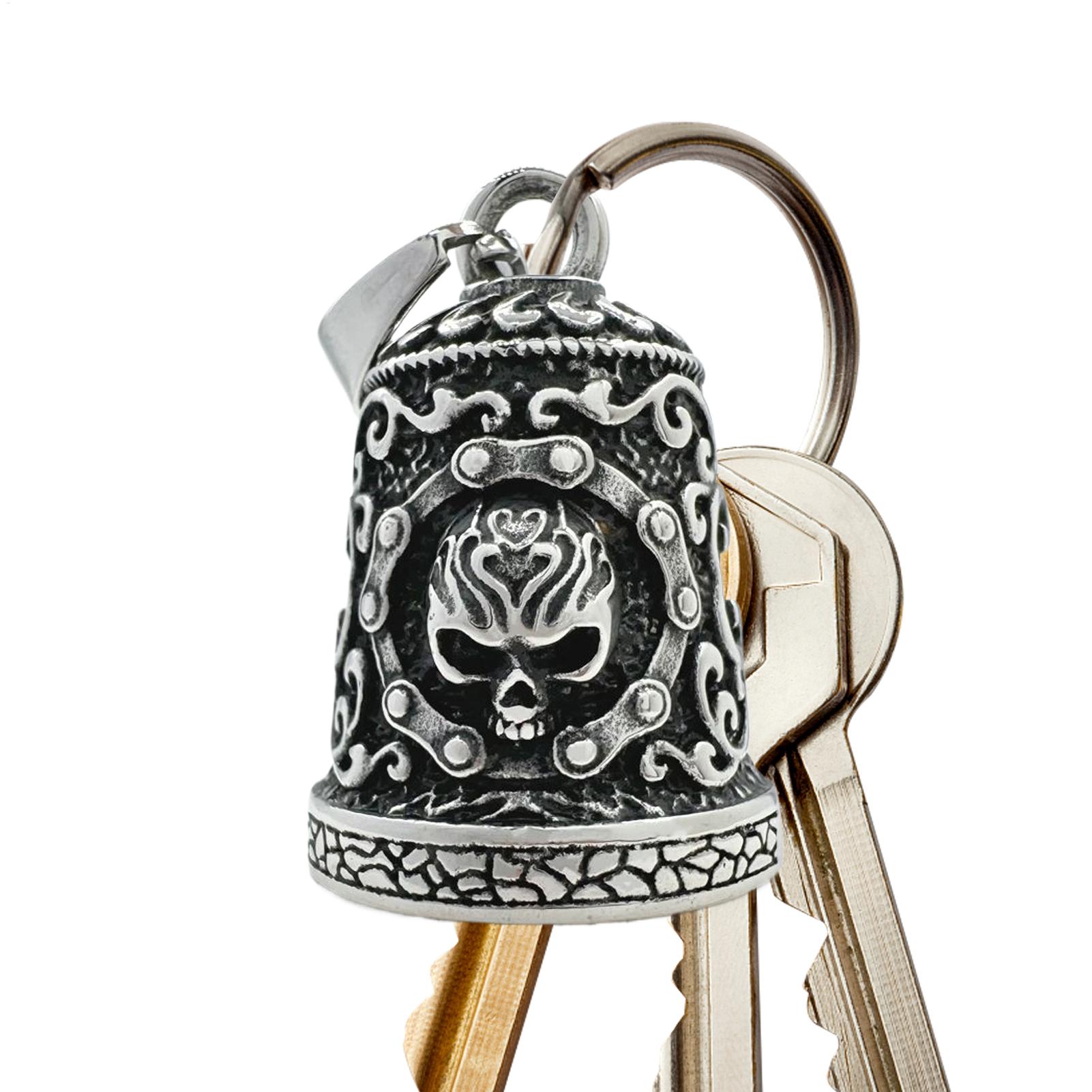 Skull Bell Charm Motorcycle Be - Men Accessories Hand recension och pris