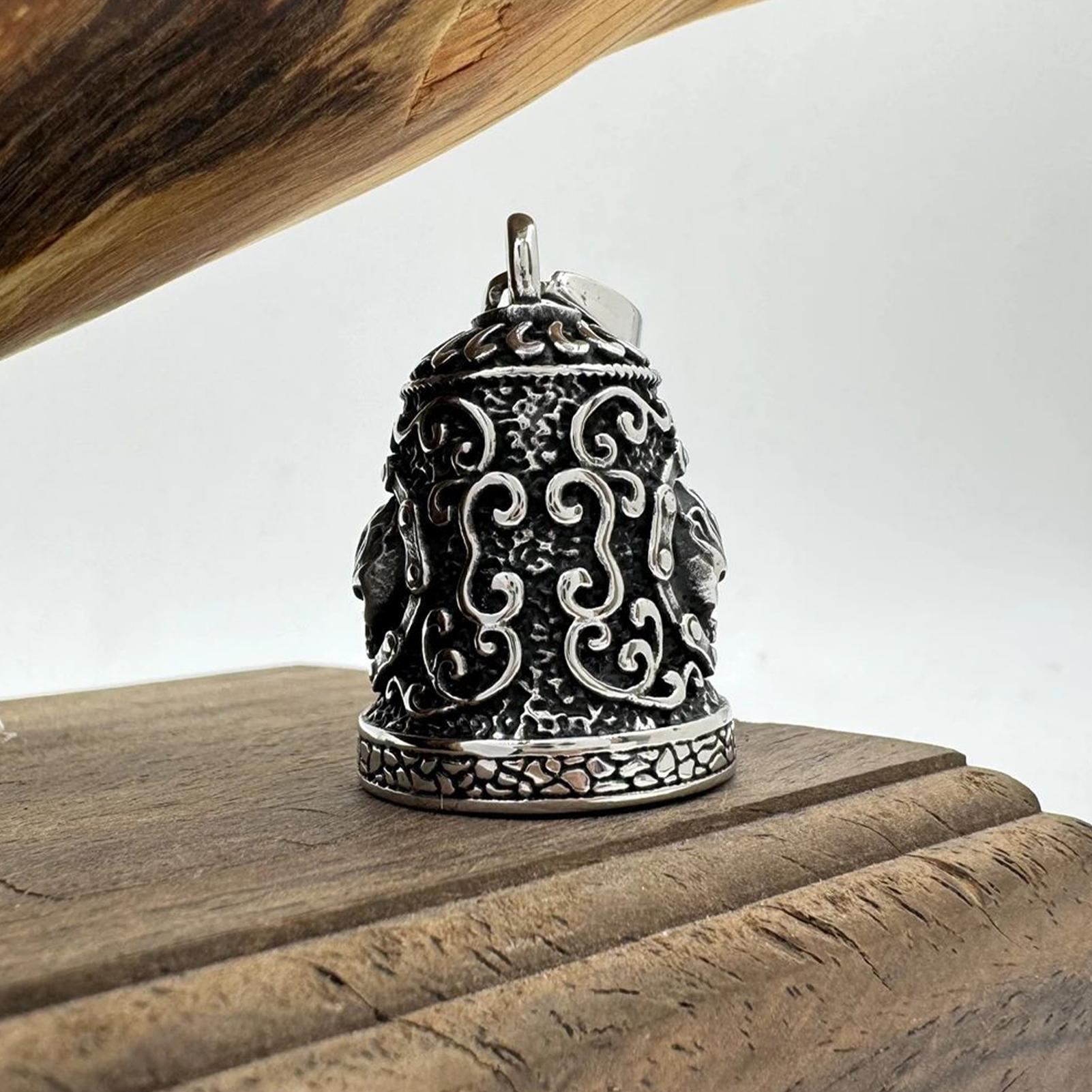 Skull Bell Charm Motorcycle Be - Men Accessories Hand recension och pris