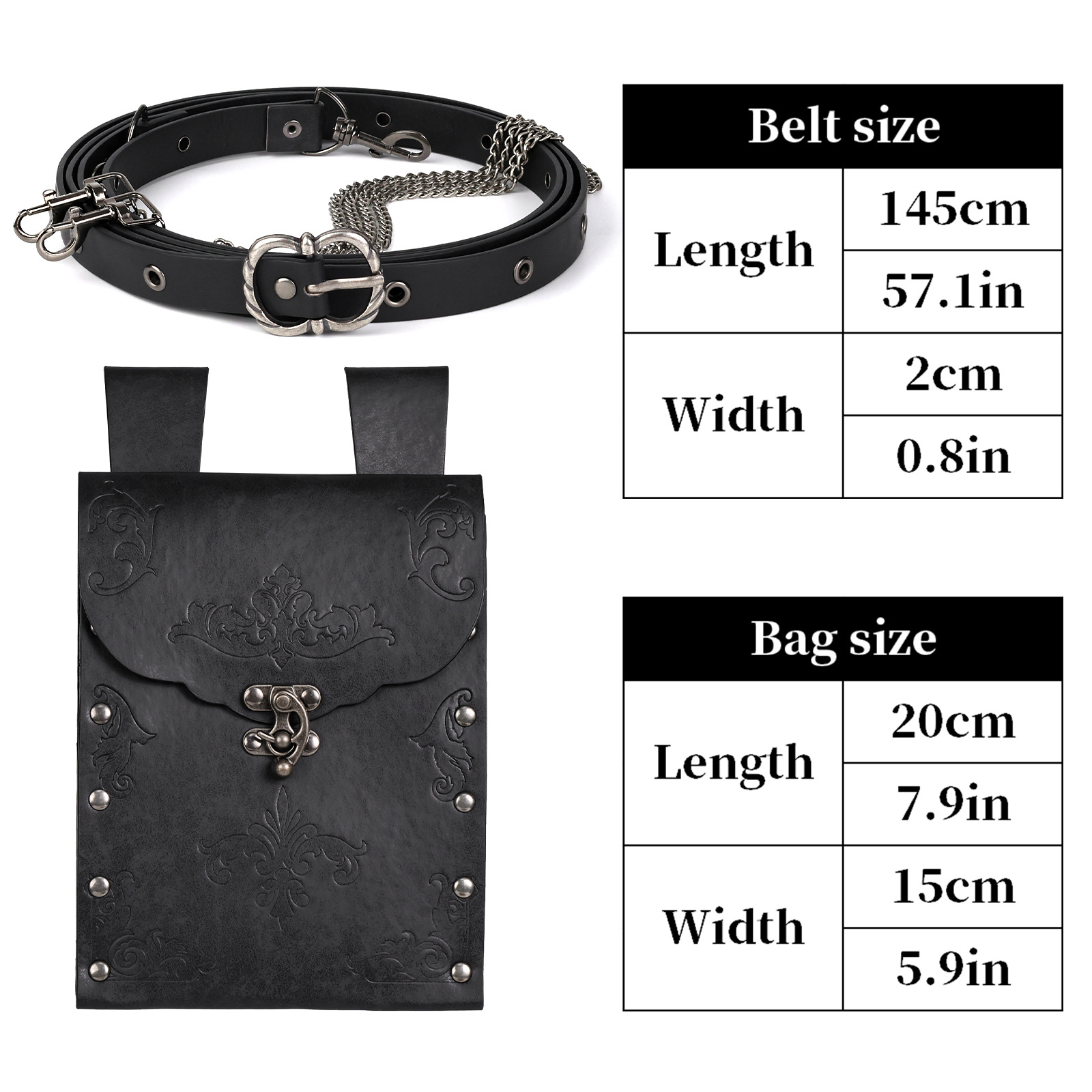 Steampunk Medieval Viking Pouc - Men'S Accessories Wallet recension och pris