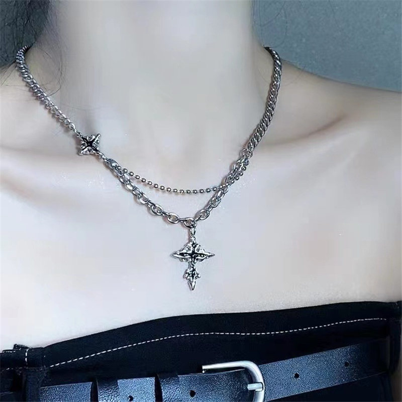 Gothic Vintage Y2K Red Glass H - Men Accessories Aesthetic recension och pris