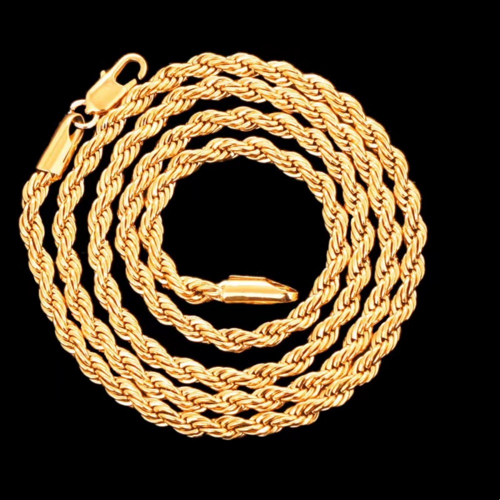 45-60cm Beautiful 18K Gold 4mm - Men'S Accessories Office recension och pris