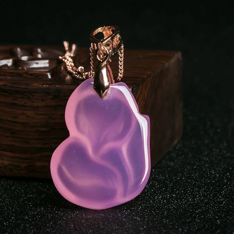 Natural Purple Agate Fox Penda - Men Accessories Hand recension och pris
