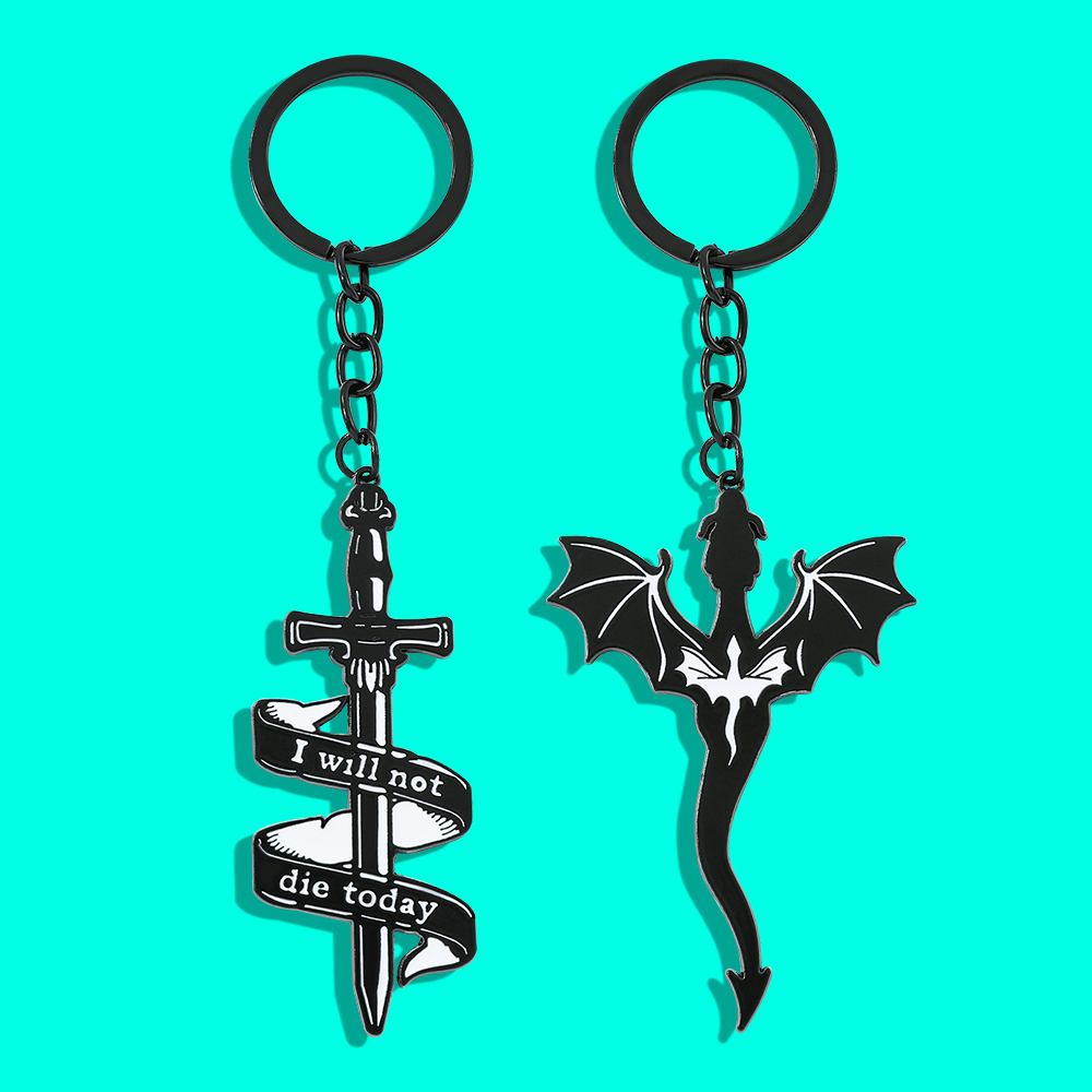 Fourth Wing Black Dragon Keych - Men Accessories Hand recension och pris