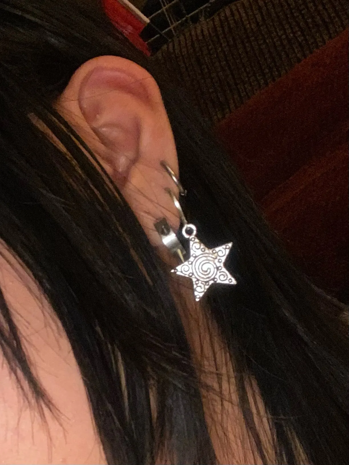 Vintage Goth Silver Color Spir - Men Accessories Aesthetic recension och pris