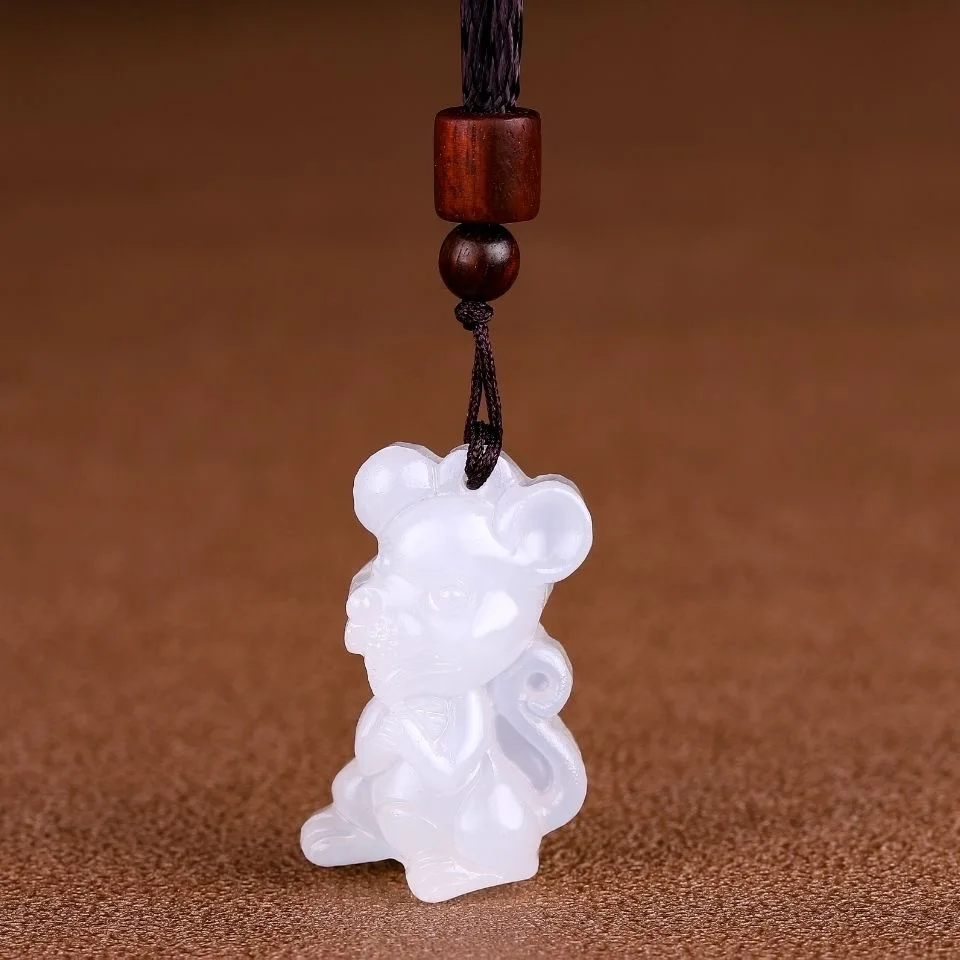 Natural Afghan White Jade Chin - Men Accessories Hand recension och pris