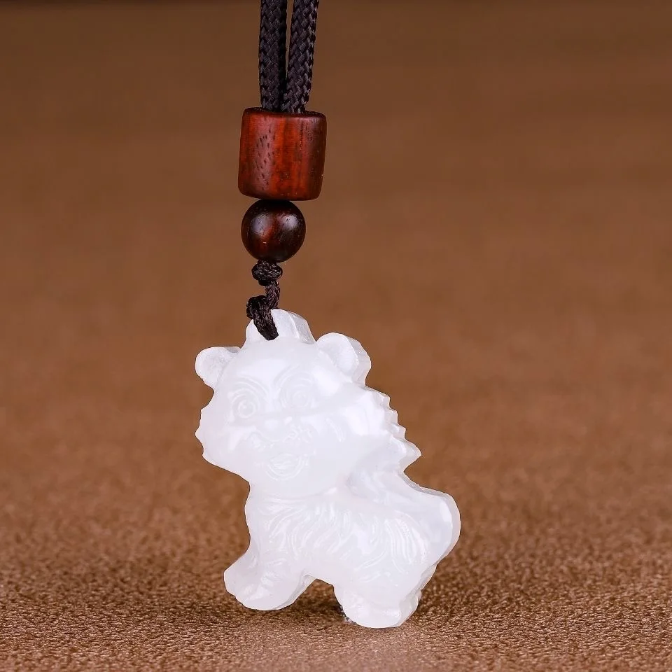 Natural Afghan White Jade Chin - Men Accessories Hand recension och pris