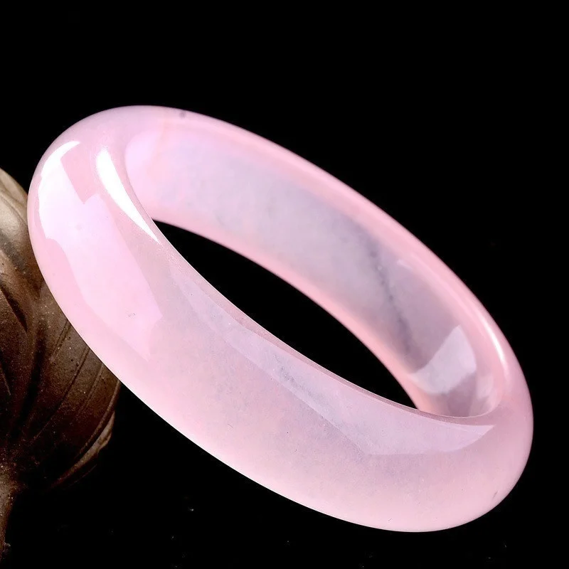 Genuine Natural Pink Jade Bang - Men Accessories Hand recension och pris