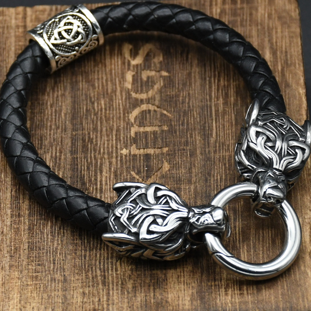 Stainless Steel Wolf Head Brac - Men Accessories Ring And Bracelet recension och pris