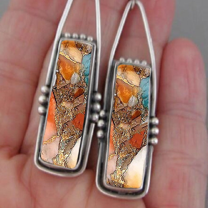 2PCS Retro Bohemian Earrings I - Men Accessories Aesthetic recension och pris