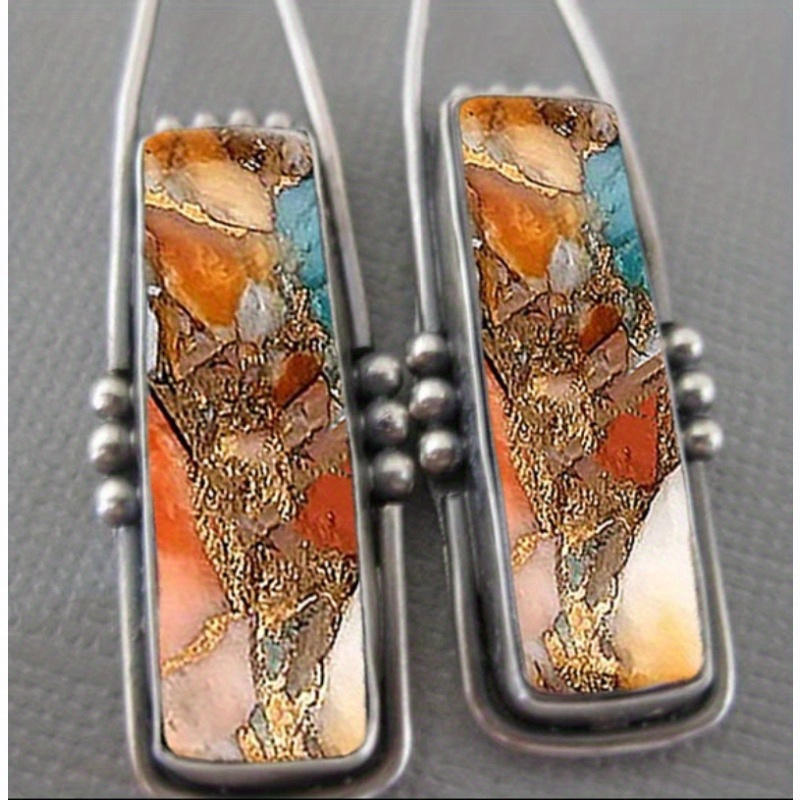 2PCS Retro Bohemian Earrings I - Men Accessories Aesthetic recension och pris