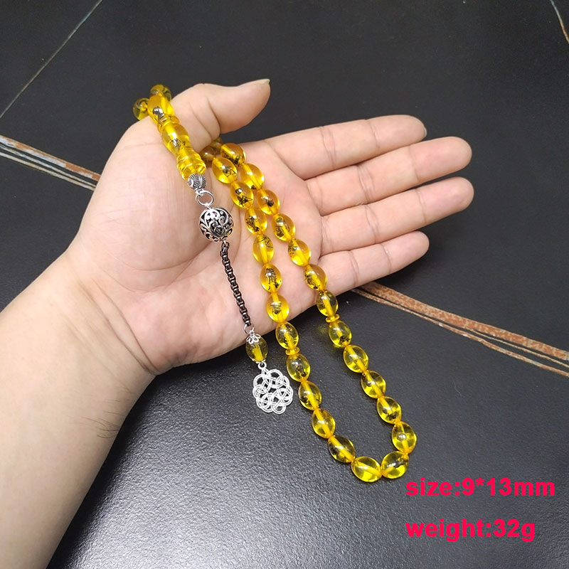 Tasbih men Yellow resin Real i - Men Accessories Hk recension och pris