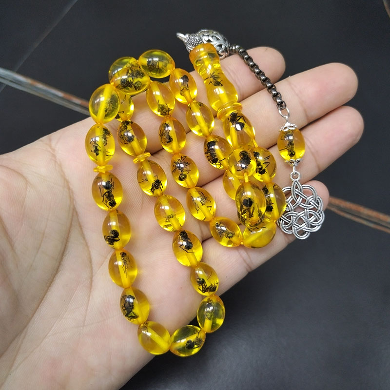 Tasbih men Yellow resin Real i - Men Accessories Hk recension och pris