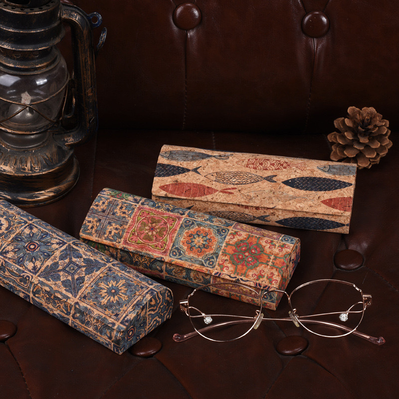Natural Cork Glasses Case Hard - Men Accessories To Look Good recension och pris