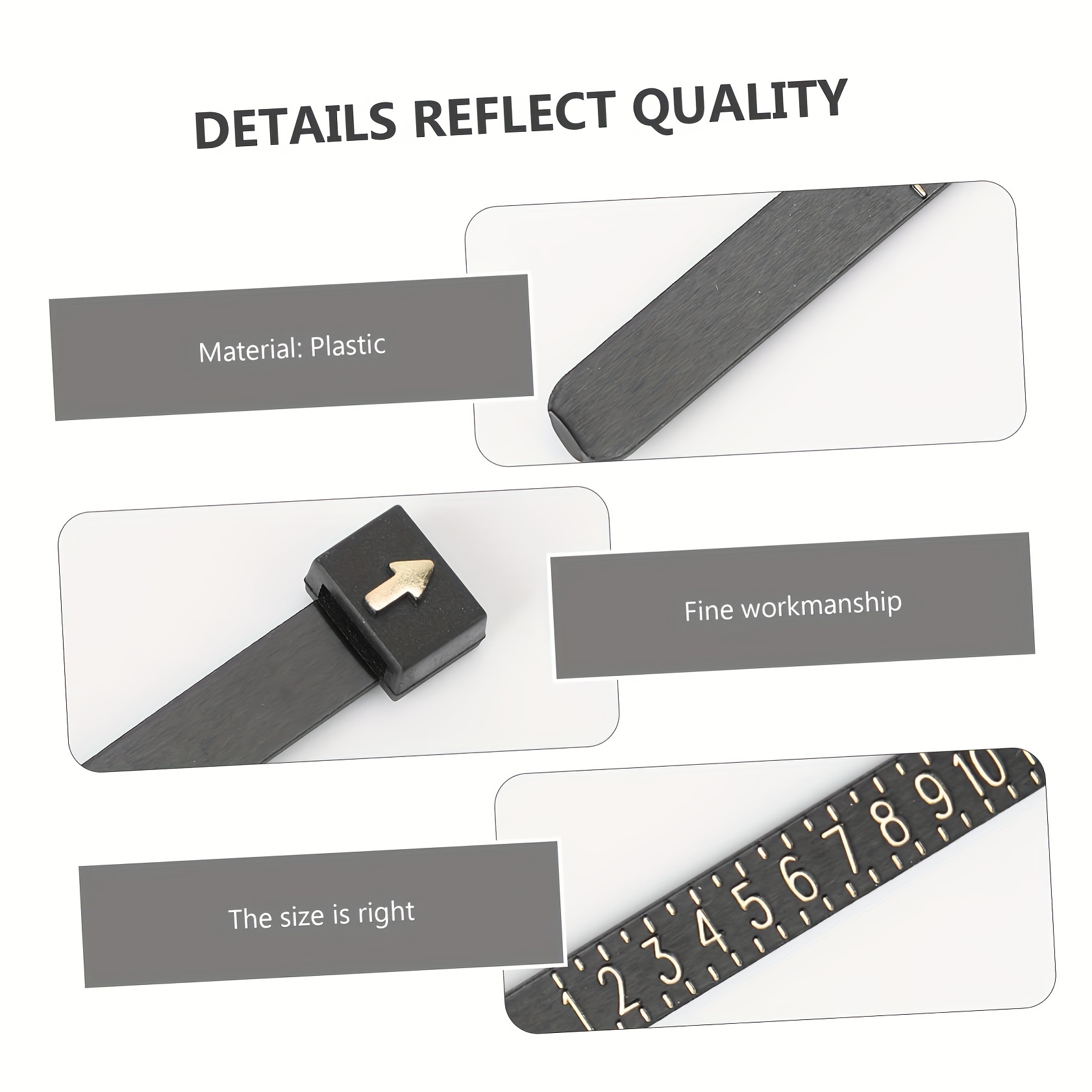 1pc Ring Sizer, Official UK/US - Men Accessories Hk recension och pris