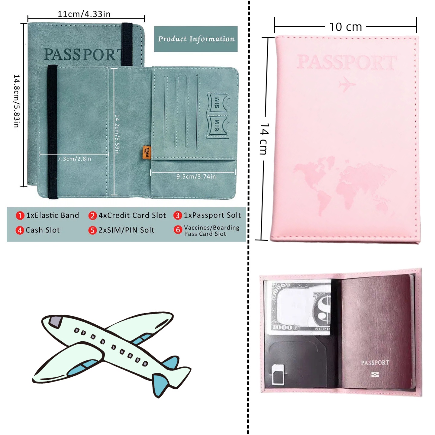 Vintage RFID Passport Cover fo - Men'S Accessories Wallet recension och pris