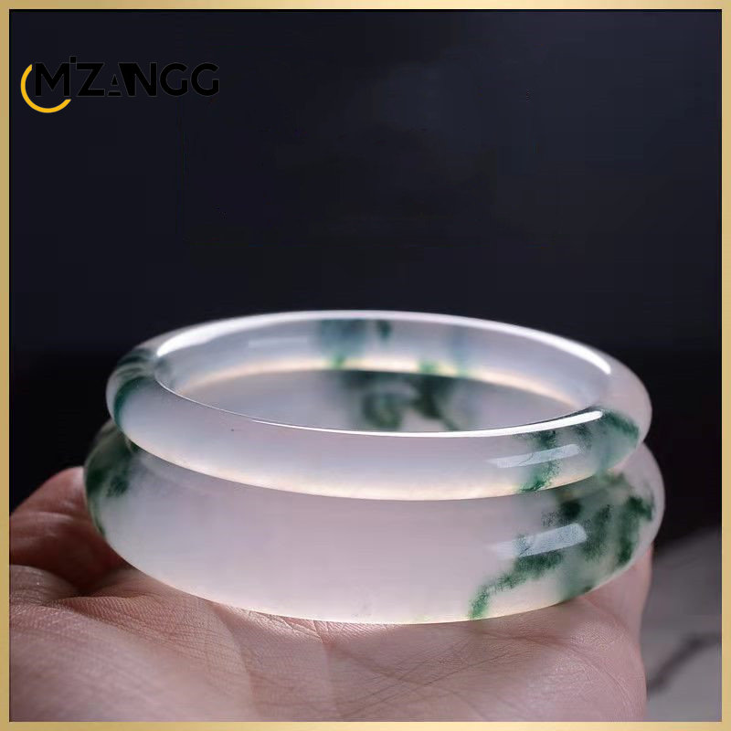 Natural Green Jadeite Bangle J - Men Accessories Hand recension och pris