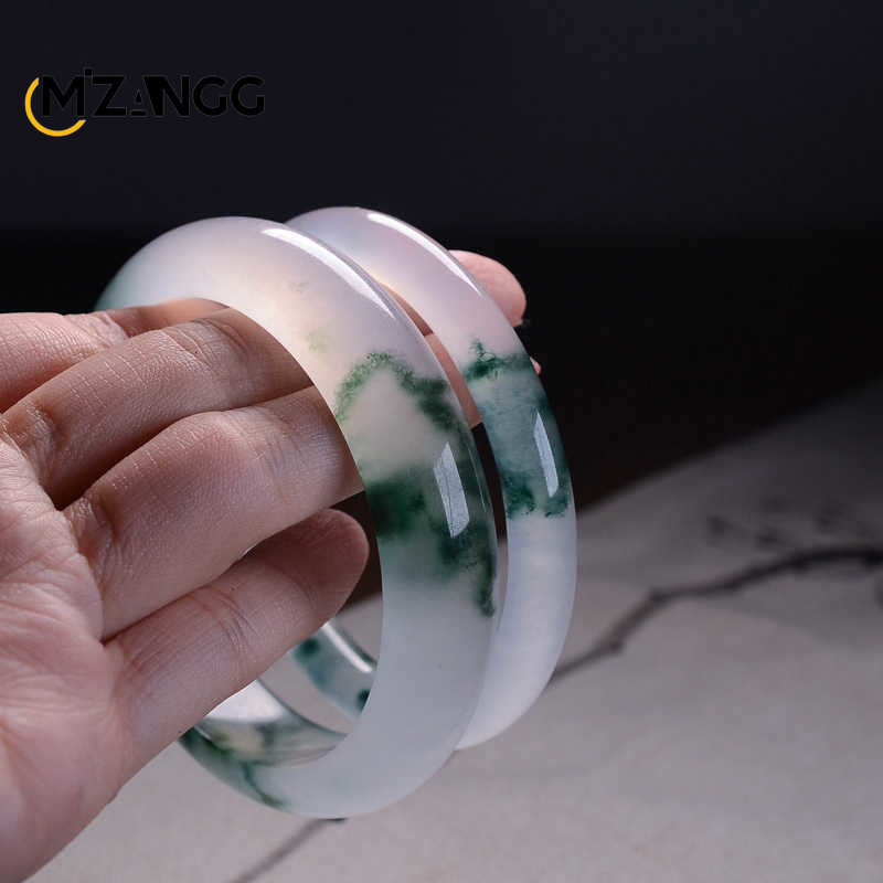 Natural Green Jadeite Bangle J - Men Accessories Hand recension och pris