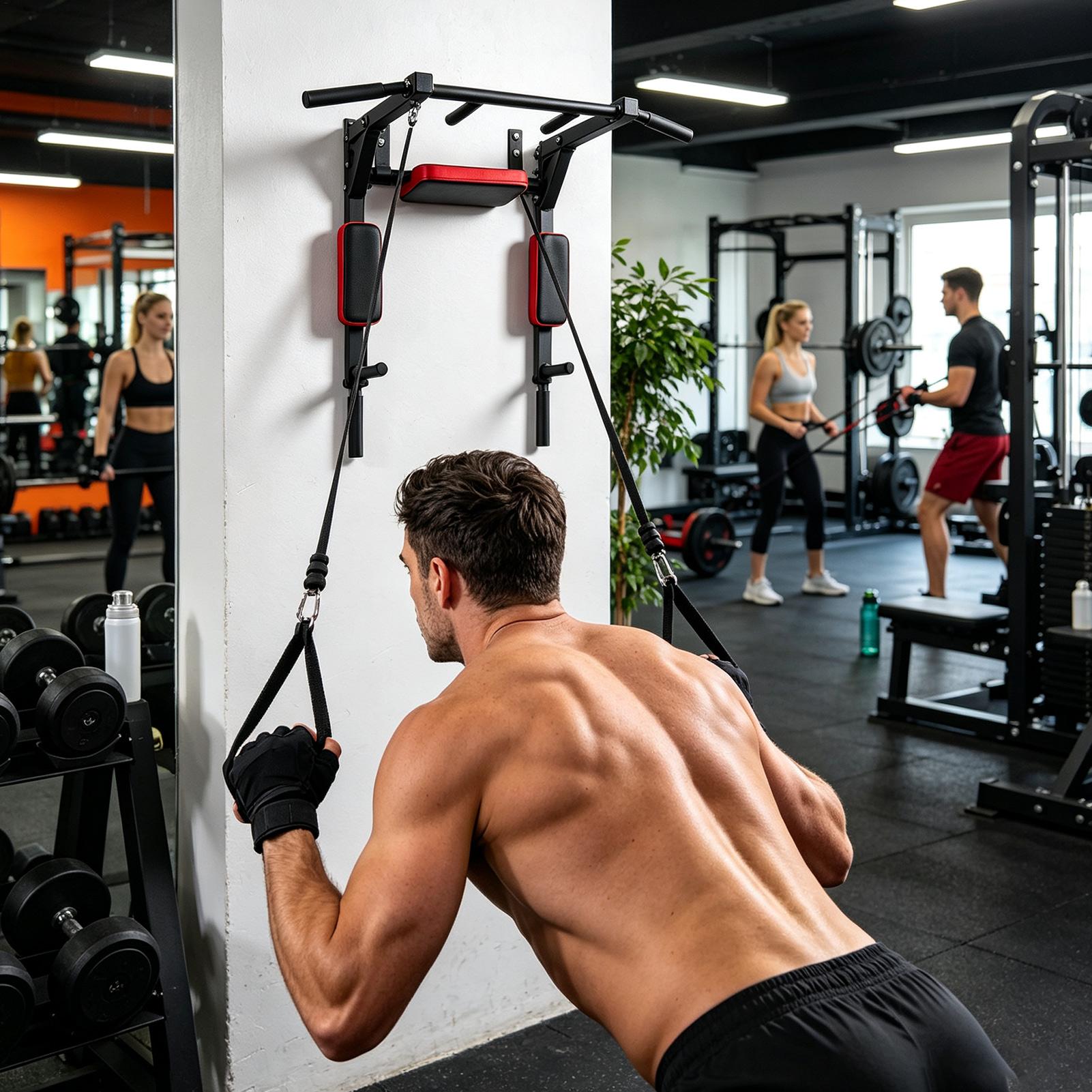 Wall-Mounted Pull-up Bar Fitne - Men Accessories Hand recension och pris